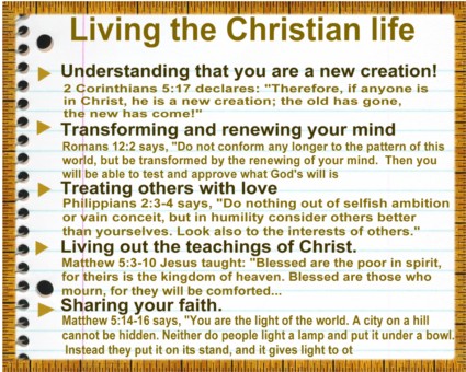 Living the Christian Life Living the Christian Life