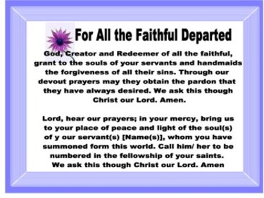 Prayer For The Departed Prayer For The Departed