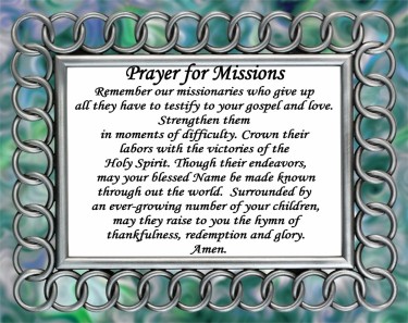 Prayer for Missions Prayer for Missions