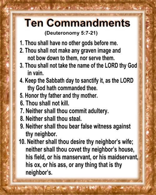 Ten Commandments Ten Commandments